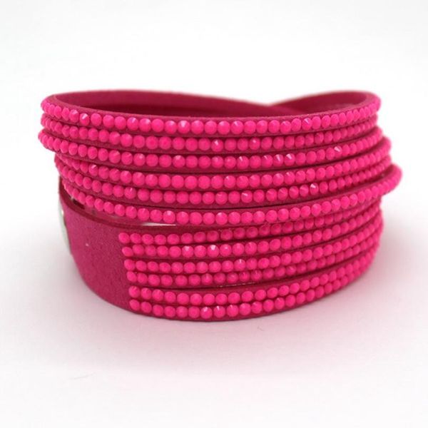 

2017 новая мода ручной работы красный кристалл кожа женщины браслеты mosaic марка rhinestone классический браслет ювелирных изделий. qylomr, Golden;silver