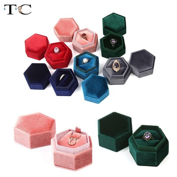 

necklace holder velvet jewelry organizer ring container jewellry store gift packaging box corduroy ring box, Pink;blue