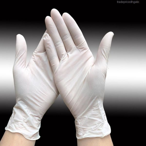 

disposable wear-resistant 50 latex batch pairs / durable food testing household cleaning gloves anti-static glove