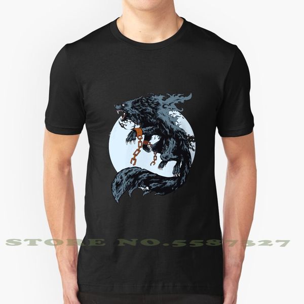 

fenrir vintage animal fenrir myth nordic norse wolves creature mythology design wolf fantasy folk hooded sweatshirt hoodie men t shirt