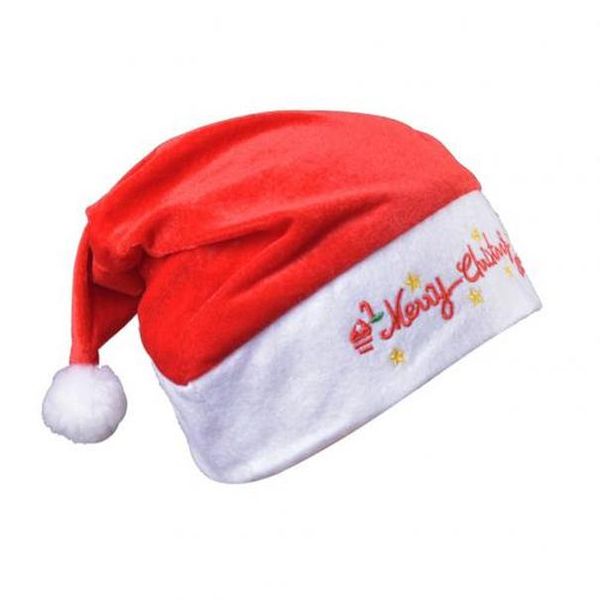 

рождество санта-клаус pleuche вышивки плюшевые hat xmas поставка украшения партии для christmas party рождественские шапки sqcaec sports2010