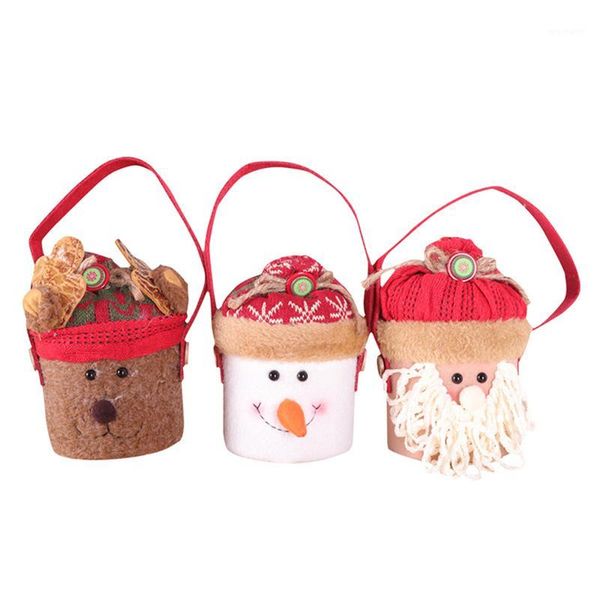 

christmas decorations 2021 year santa claus candy bag elf elk pants treat pocket home party gift decoration1