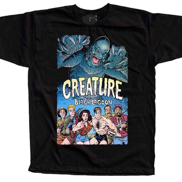 

sport creature from the black lagoon movie poster mens funny tshirt japanese streetwear t shirt gym t-shirt custom