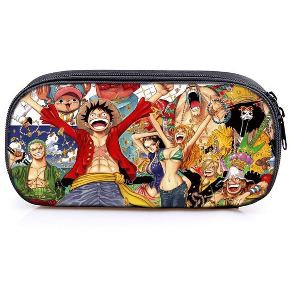 

cute one piece cute stationery bag luffy ace children boys girls kids pencil bag fashion new school supplies box