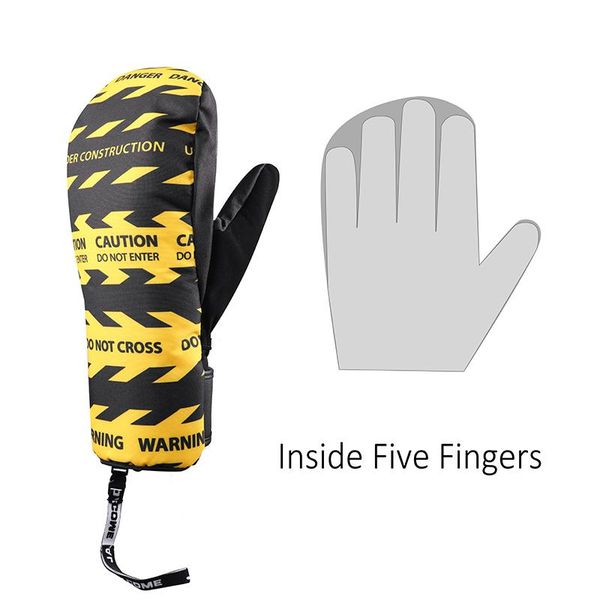 

мужчины женщины зима лыжные перчатки теплые перчатки для сноуборда снегоходах перчатки с ватки водонепроницаемый и ветрозащитный bbymwq home, Black