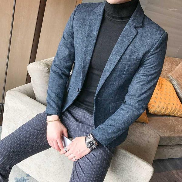 

2019 new men's fashion boutique plaid formal business blazer / men suit coat / wedding dress mens solid color suit jackets1, White;black