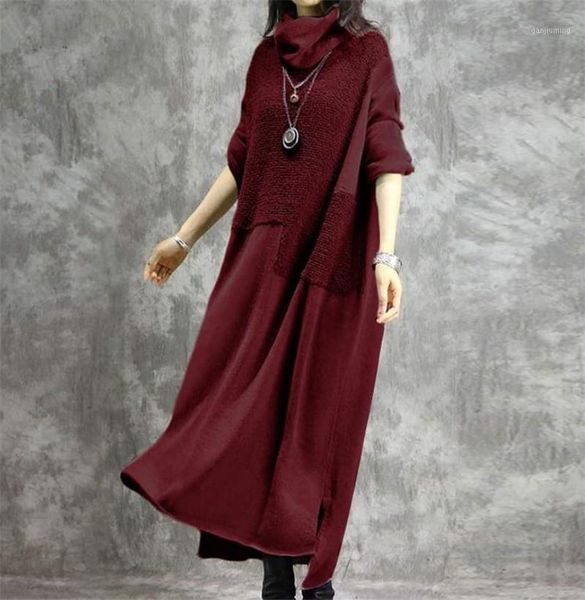 

autumn winter brand new women's pure wool irregular splicing high collar long sleeve windbreaker coat overcoat jacket fashion1, Tan;black