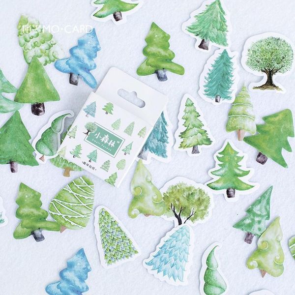 

45 pcs lot cute small forest mini paper sticker decoration diy scrapbooking sticker stationery kawaii diary label stickers tz266 bbydax