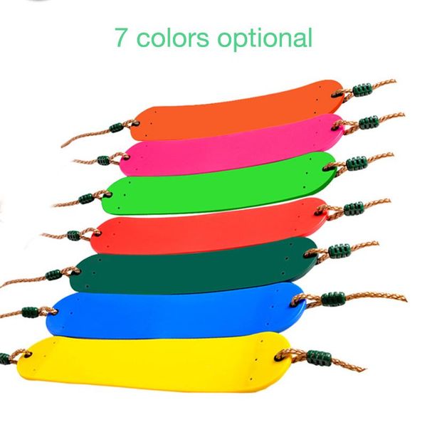 

children boy girl outdoor garden tree swing rope seat for kids color eva soft board u shaped swing kindergarten playground swing wmthvq