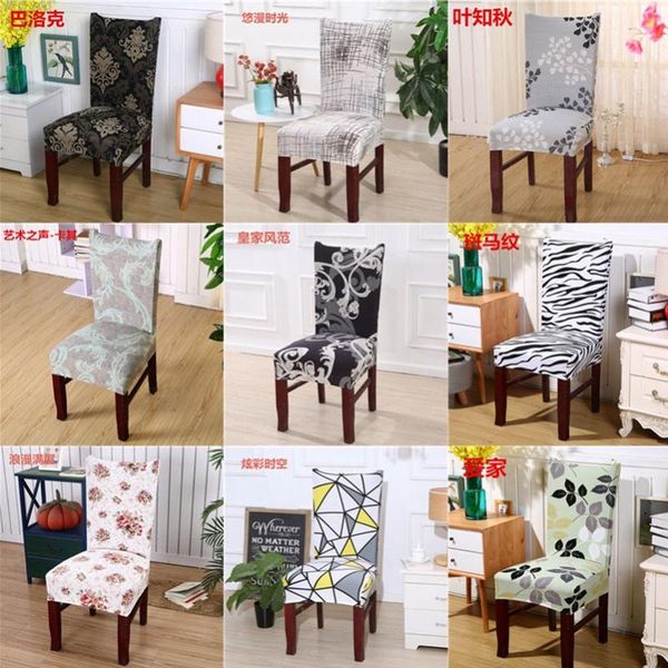 

chair covers spandex stretch elastic cover floral printing for wedding dining room banquet slipcovers dustproof home decor