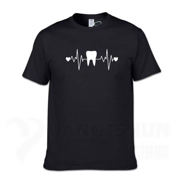 

funny tooth teeth dentist heartbeat 16 colors short sleeve hip hop tees harajuku streetwear sport hooded sweatshirt hoodie men t shirt