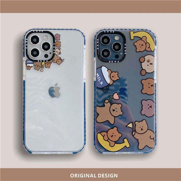 

3cute cartoon bear for 12 11pro max x xs xr se / mini mobile phone case vip 7p female 8plus silicone day korean personalitycf1