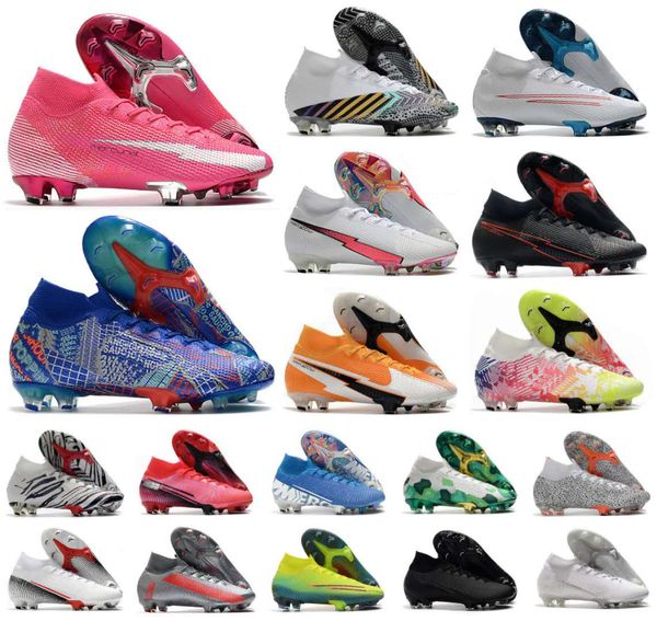 

mercurial superfly vii 7 360 elite se fg rosa panther sancho cr7 ronaldo neymar mens boys soccer shoes football boots cleats us3-11
