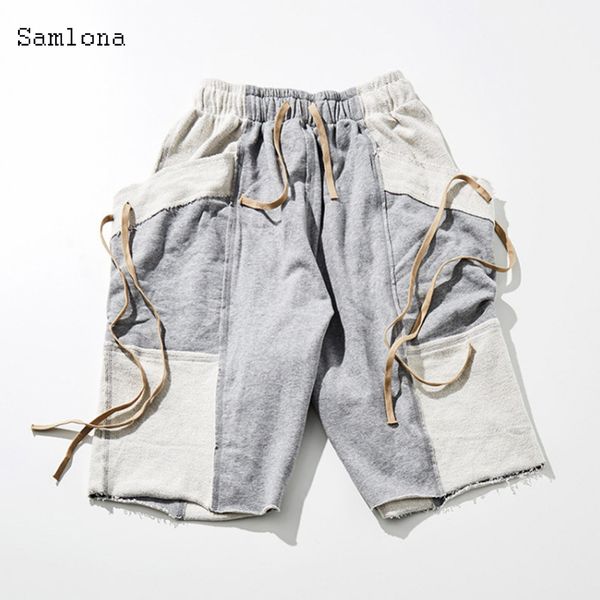 

2020 new sports shorts men's summer thin profile relaxed pattern rope unlined pants race to form large size pants, Black;green