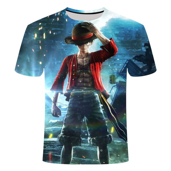 

luffy one piece 3d print shirts plus size comics anime men clothing