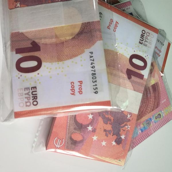 

euros prop money 10 eur fake currency faux billet movie shooting prop banknotes 100 pcs/pack