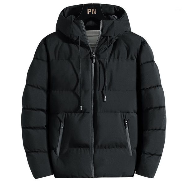 

waterproof winter parkas men hooded zipper jacket mens warm duck coat male thicken zipper mens jackets winter jackets for men1, Black