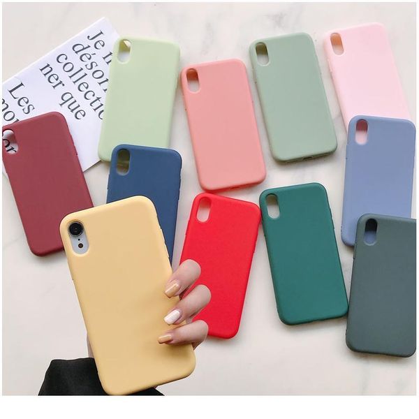 

color candy sile case for phone 12 pro max mini fashion soft tpu cover for phone 11 pro xs jlluzl