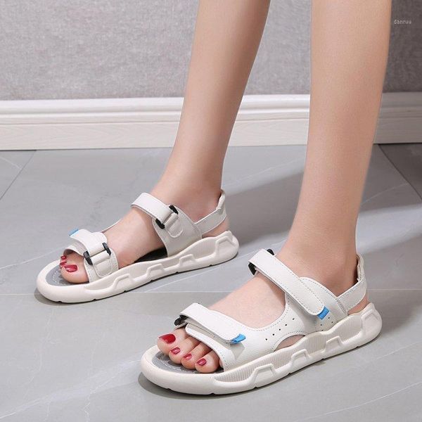 

sandals cinessd chaussures microfiber women 2021 platform shoes woman summer for soft flat sandale femme 1, Black