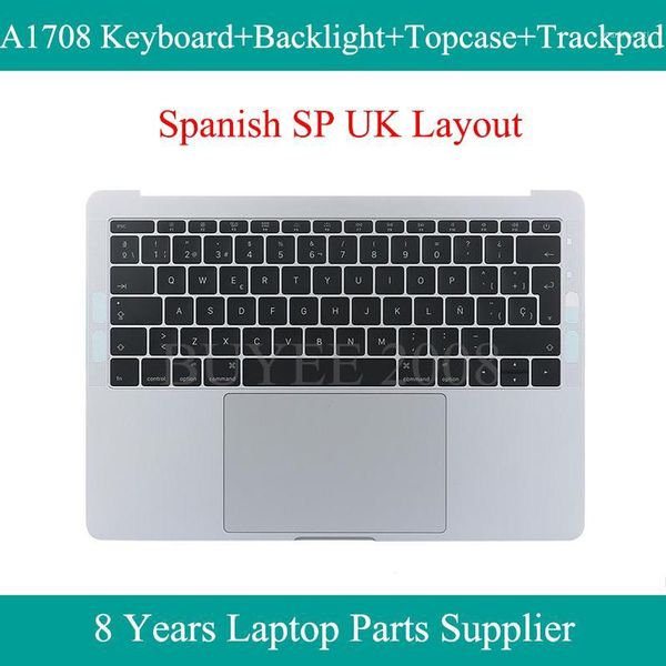 

lappalm rest sp eu a1708 keyboard for pro a1708 spanish keyboard backlight ase touchpad trackpad grey silver1