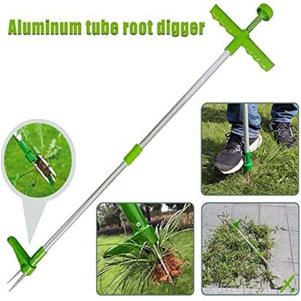 

easy weeder puller aluminum tube root digger weeder root extractor ripper weeding tool