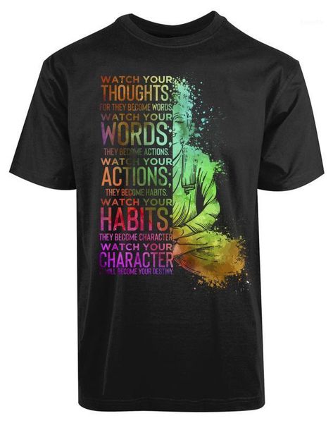 

colorful humor quotes new men's thoughts words habits character tee shirt loose size ajax1, White;black