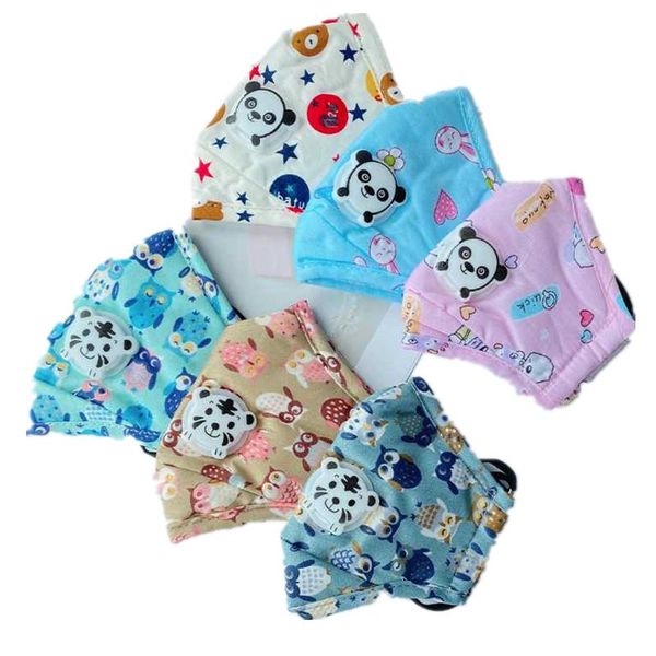 

us stock fashion reusable washable children design face mask mouth masks with breath valve anti-dust fabric mask with filter pm2.5