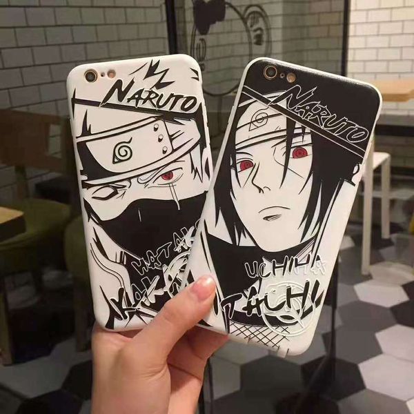 

naruto 3d relief soft tpu case, classic animation, suitable for vip 11 pro xs xr x max 7 6 s 8 plus, white silicone shell4fre