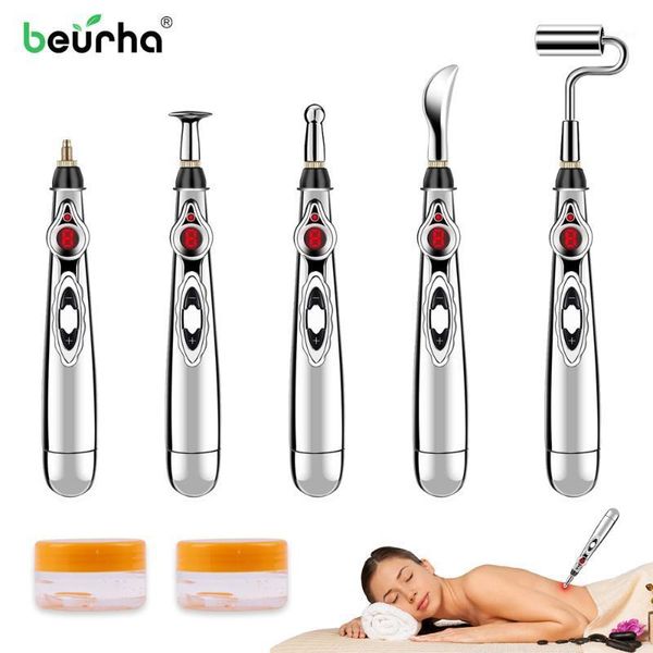 

5 in 1 body massager electronic acupuncture pen multi-function massage pen for pain relief meridian energy pain therapy device1
