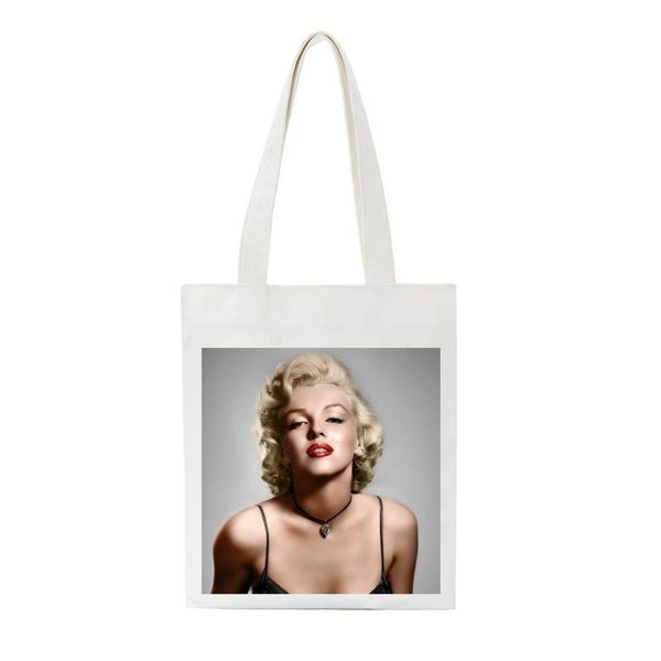 

sccfmm tote bag cartoon girl print shoulder bag ladies canvas shopping female eco handbag foldable large capacity school