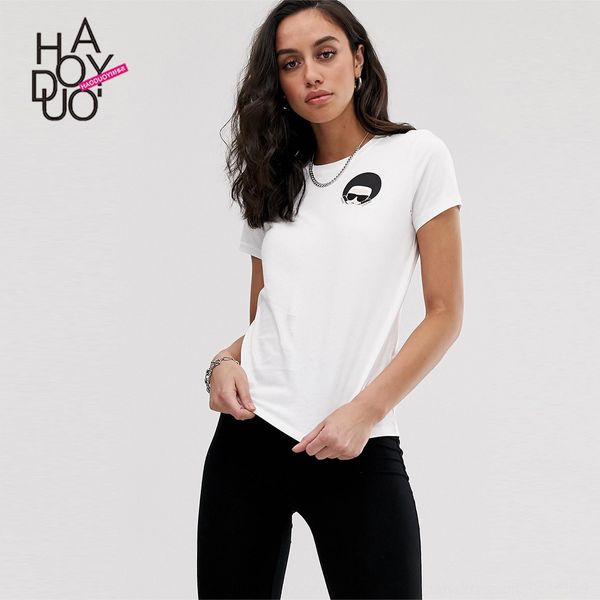 

simple fashion personalized print slim short sleeve regular mm simple fashion personalized t-shirt print slim short sleeve regular t-shirt, White