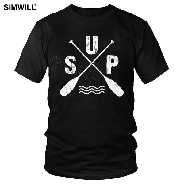 

sport standup paddeling tee cool cotton t shirt men short sleeved crew neck paddel t-shirt surfboard surfer tshirt kayaker gift tee