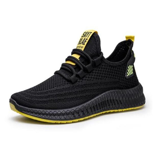 

new men shoes mesh comfortable breathable lightweight casual models non-slip wear-resistant sneaker design fashion men shoes, Black