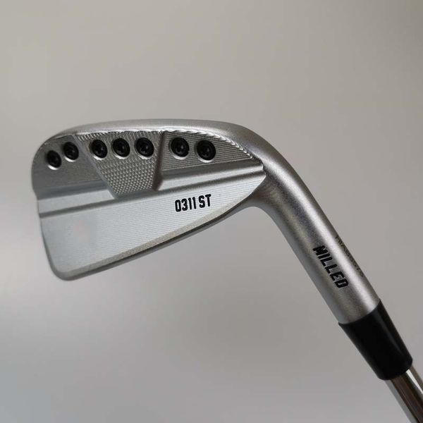 

0311st silver golf irons set 3-9w 8pcs steel shaft or graphite shaft with rod cover ing