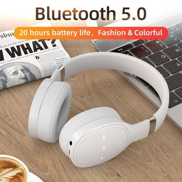 

Bluetooth 5.0 Headphones Wireless Stereo HIFI Headset with Microphone Fashion Colorful Handfree Game For PC Phone MP3/FM1