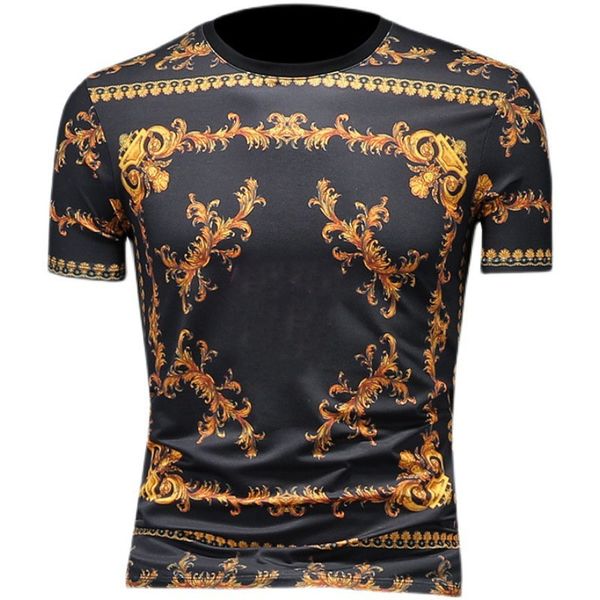 

21 retro men t shirt mens fashion t shirts hommes mens clothing jacket round neck short sleeve t-shirt quality diamond business tencel m-4xl, White;black