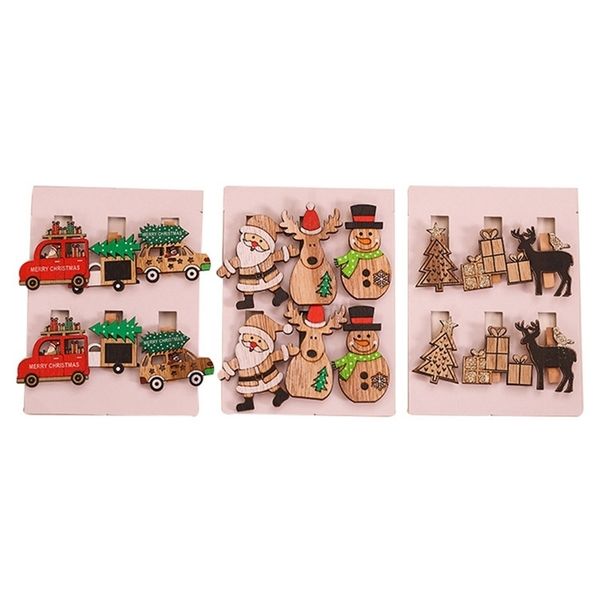 

снеговик / тема 6pcs mini / car / санта-клаус рождество newsmall elk shaped деревянные клипы прищепки фото craft
