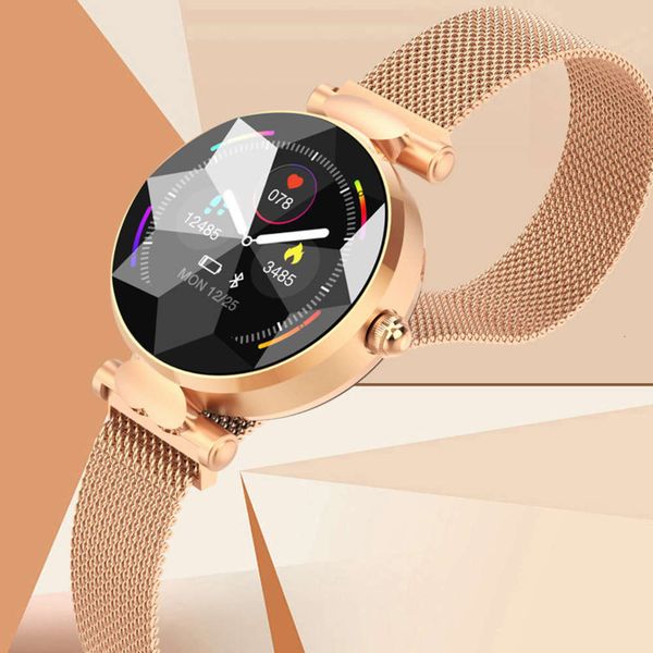 

b80 round steel band color screen intelligent women's braceletjk