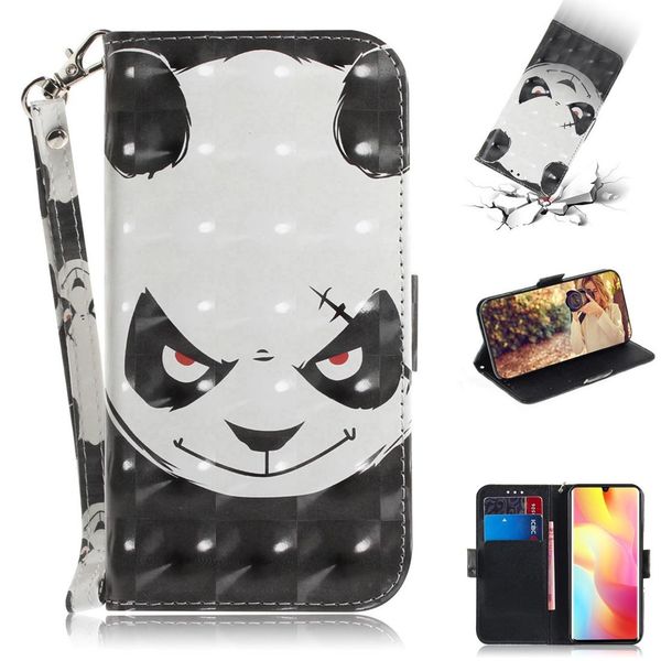 

for xiaomi mi note 10 lite 3d painted pattern magnetic attraction horizontal flip leather case with holder card slot wallet lanyard