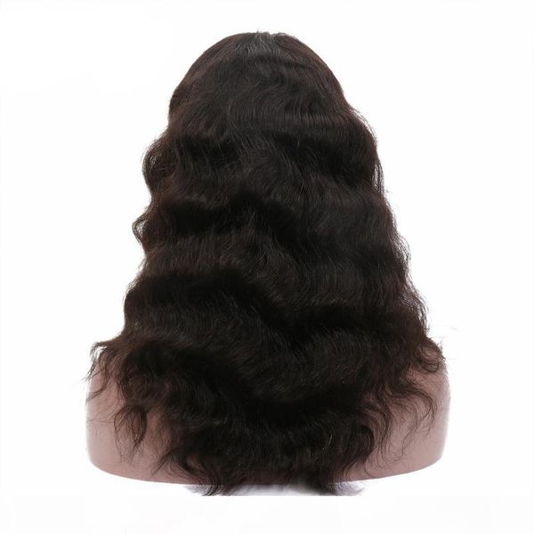 

bady wave 4x4 lace closure human hair wig remy natural human hair wig pre plucked for black women 150 density, Black;brown