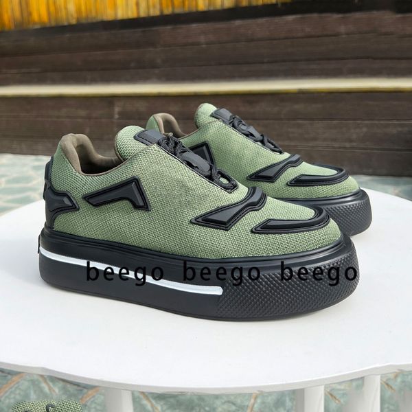 

prad triangle designer thick bottom muffin running shoes women men for luxuries shoe canvas rubber platform sole double wheel nylon x1yv
