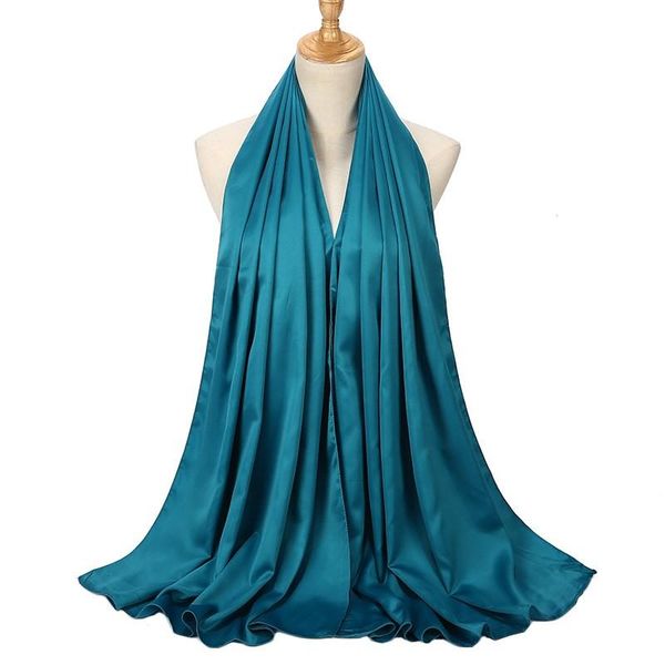

scarves arrival smooth macolor satin scarf shawls plain solider colors hijab muslim scarves/scarf 32 for choose, Blue;gray