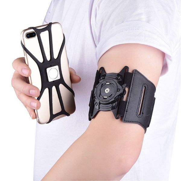 

new detachable armband 4-6 inch mobile case rotatable wristband phone holder
