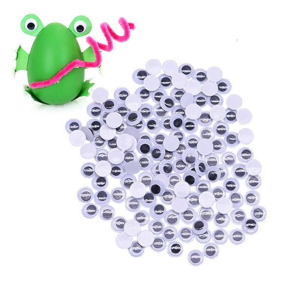 

6/8/10/12mm googly eyes self-adhesive diy scrapbooking accessories for teddy bear stuffed toy dolls parts