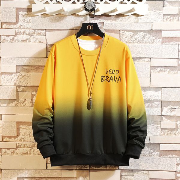 

autumn spring hoodies sweatshirt mens black white hip hop punk pullover streetwear casual fashion clothes plus oversize 5xl kg-401