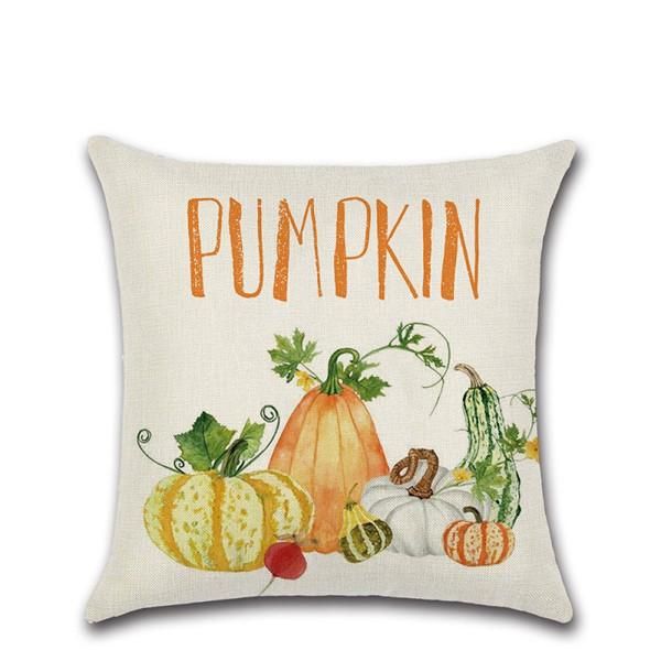 

счастливая осень тыква автомобилей printed подушка обложка kussenhoes площади бросьте наволочки диван главная благодарения декор аксессуары