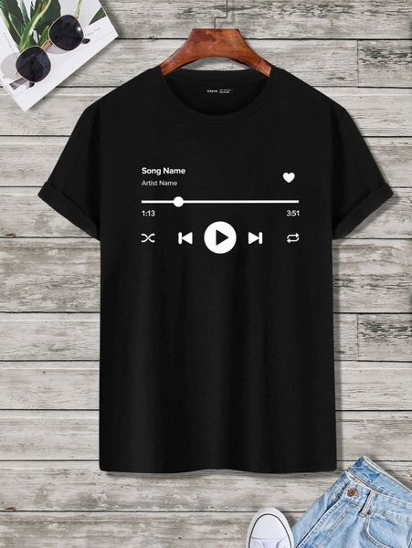 

men letter graphic tee y7js#, White;black