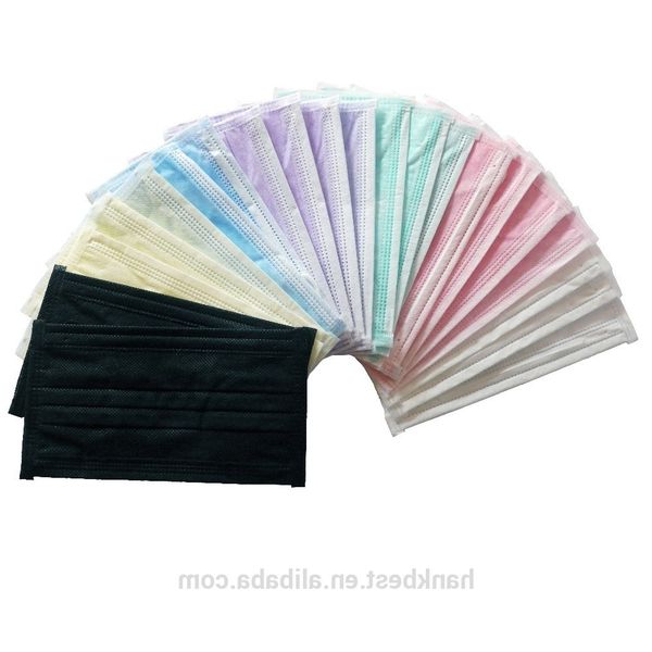 

nonwoven earloop face christmas disposable mask purple new year