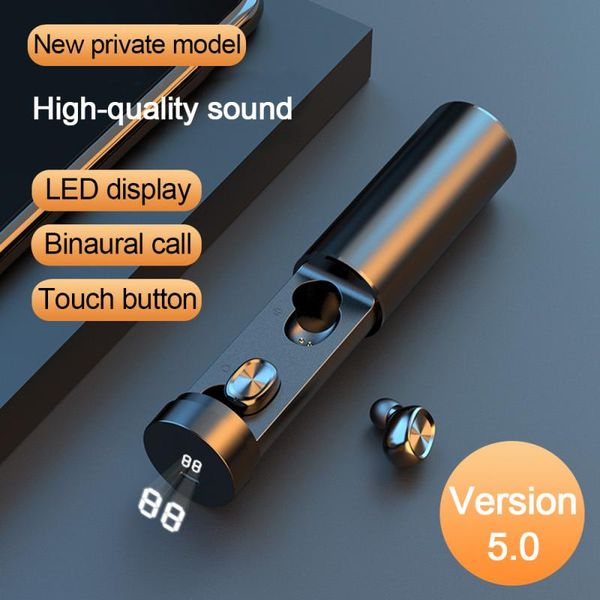 

b9 tws wireless earbuds stereo mini bluetooth earphone 5.0 with mic waterproof earphones hifi sport earphones for headset gamer