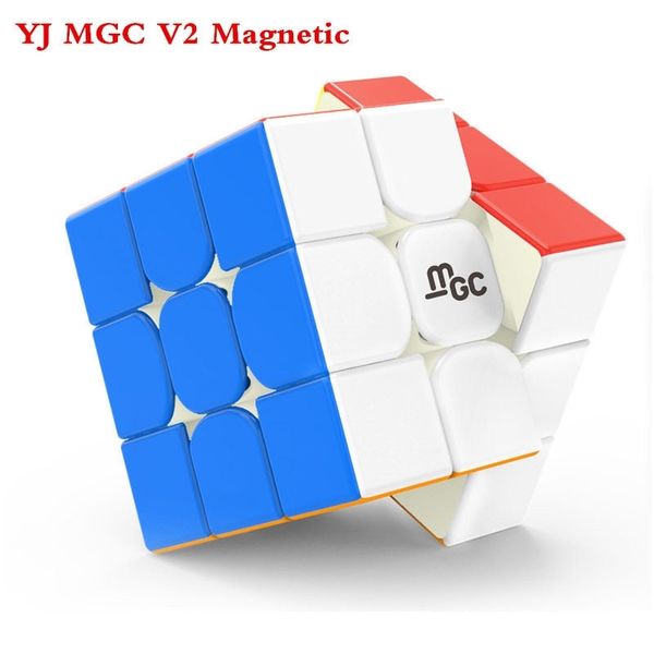 

yj mgc ii 3x3x3 magnetic magic cube, version 2 yongjun mgc v2 speed cube for brain training toys for children kids y200428